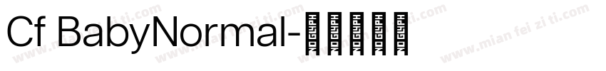Cf BabyNormal字体转换